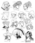 coloring page Clothing of the Renaissance
